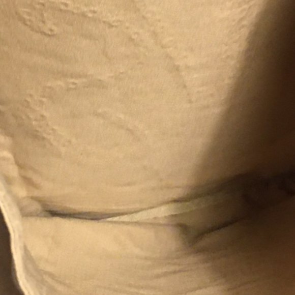 VICTORIA'S SECRET Tan and Gold Canvas Tote Bag - Picture 5 of 5